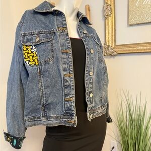 Bill Blass Medium Wash Denim Jacket Women’s Size Medium VINTAGE